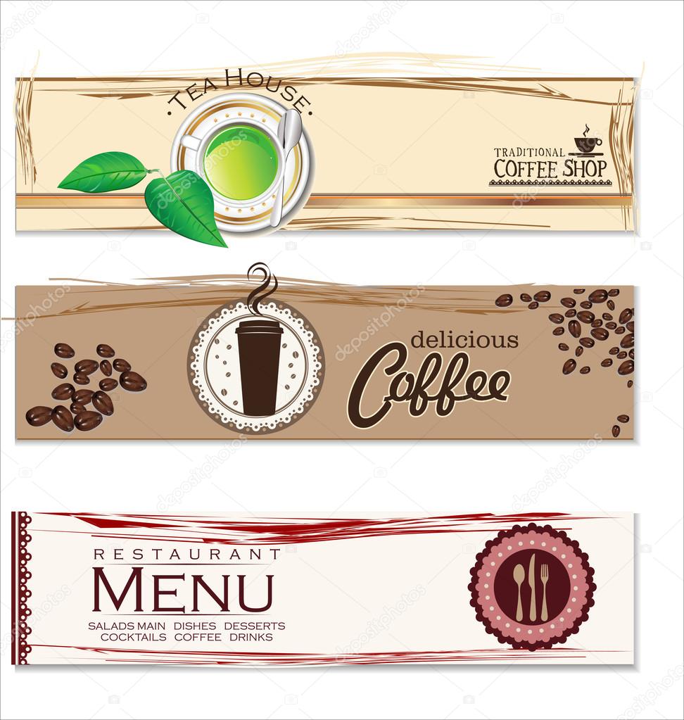 Cafe and restaurant label
