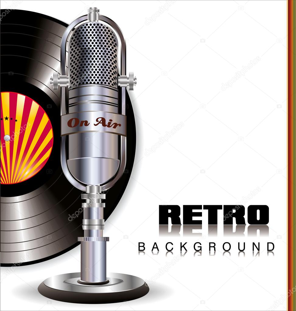 Retro music background