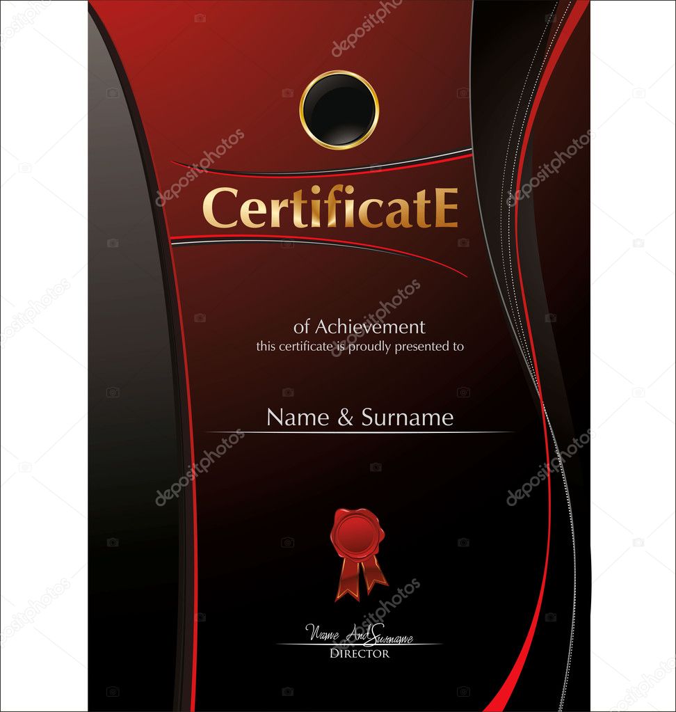 Luxury certificate template