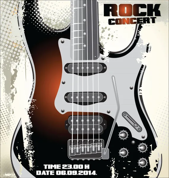 Rock concert poster — Stock Vector