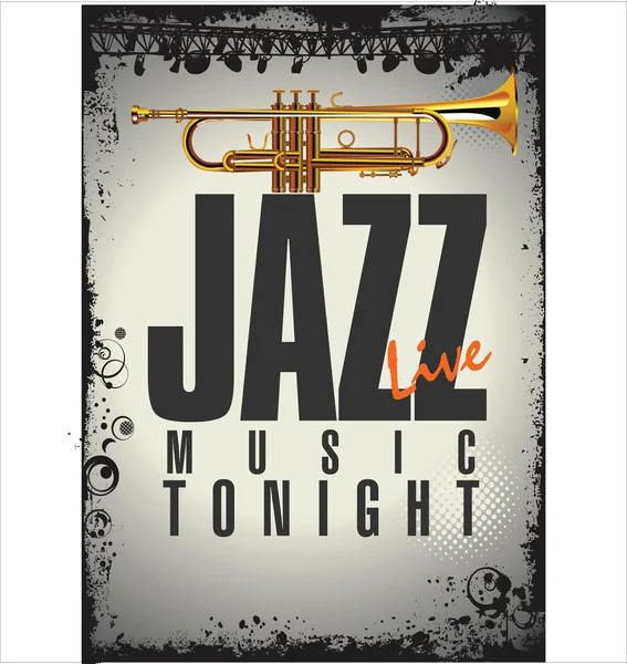 Jazz achtergrond — Stockvector