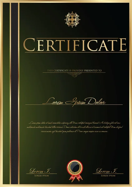 Certificater sablon — Stock Vector