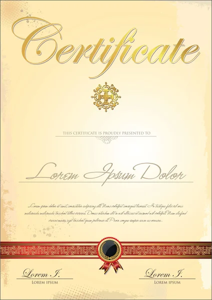 Szablon certificater — Wektor stockowy