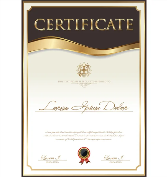 Certificate template — Stock Vector