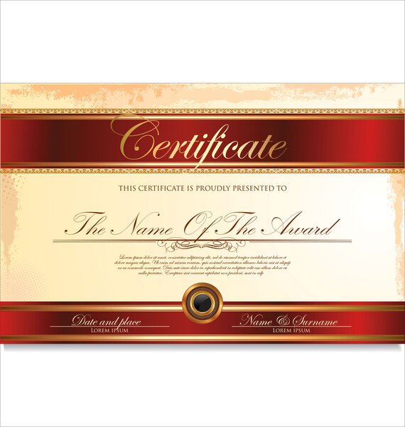 Certificate template