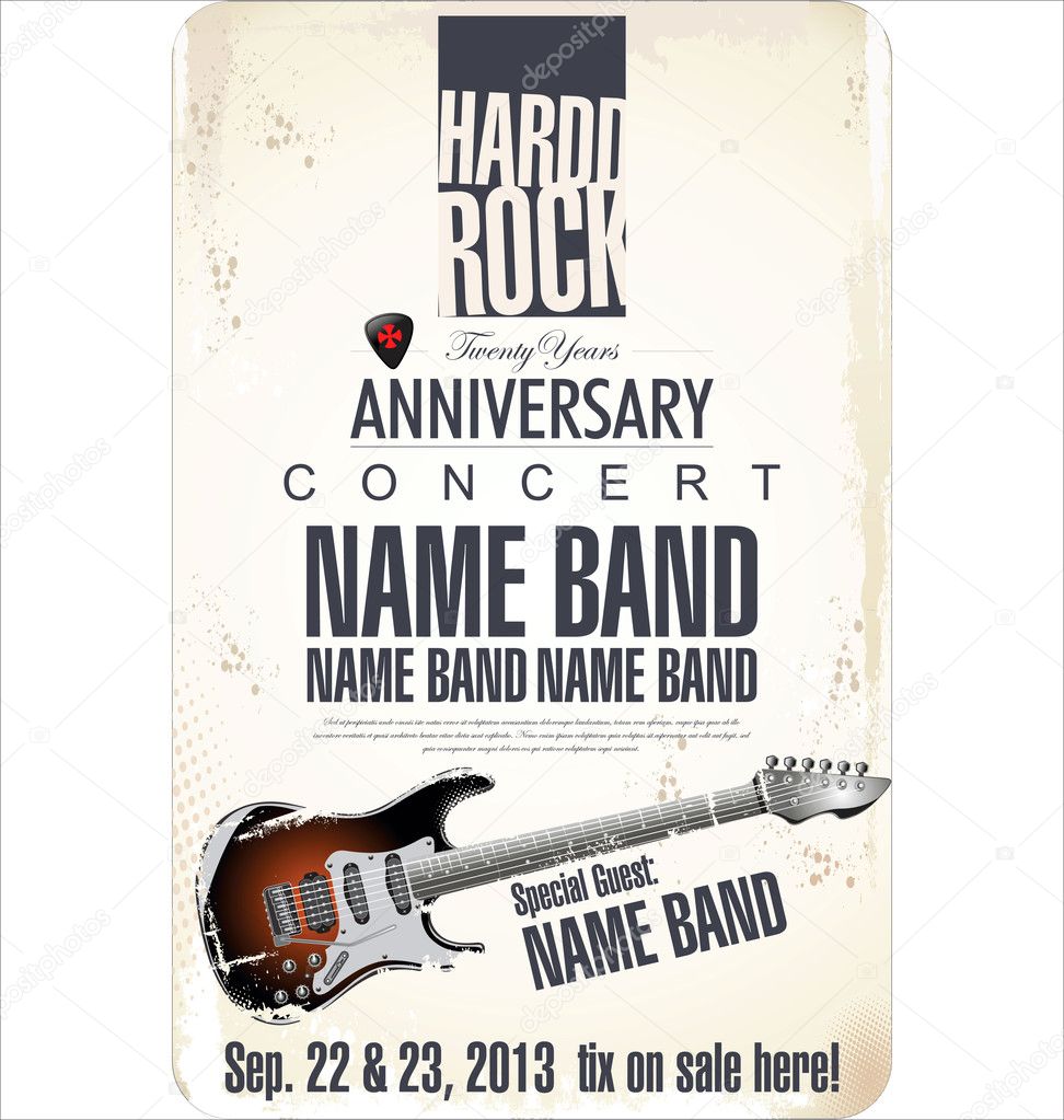 Rock concert poster