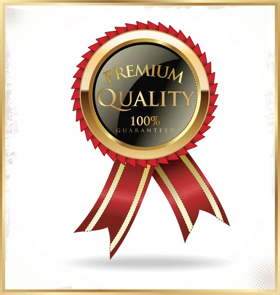 Premium quality label — Stock Vector