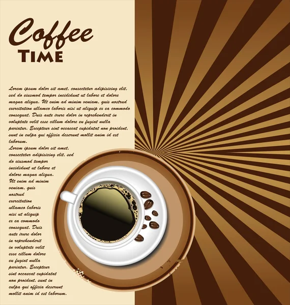 Koffie Achtergrond — Stockvector