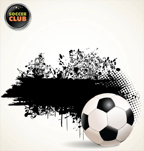 Soccer grunge background — Stock Vector