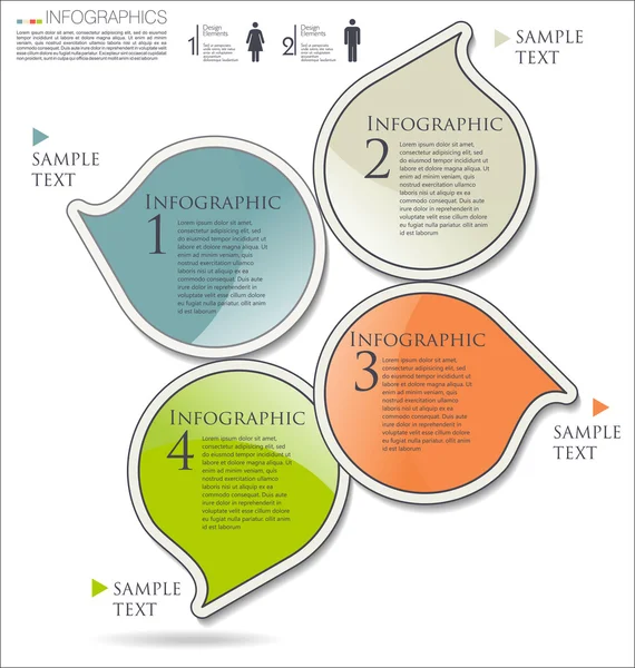 Vorlage: Infografik — Stockvektor