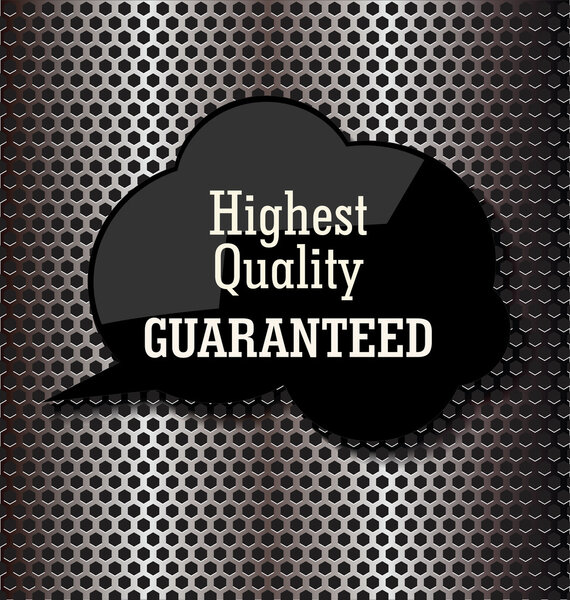 Речь премиум качества на металлическом фоне
