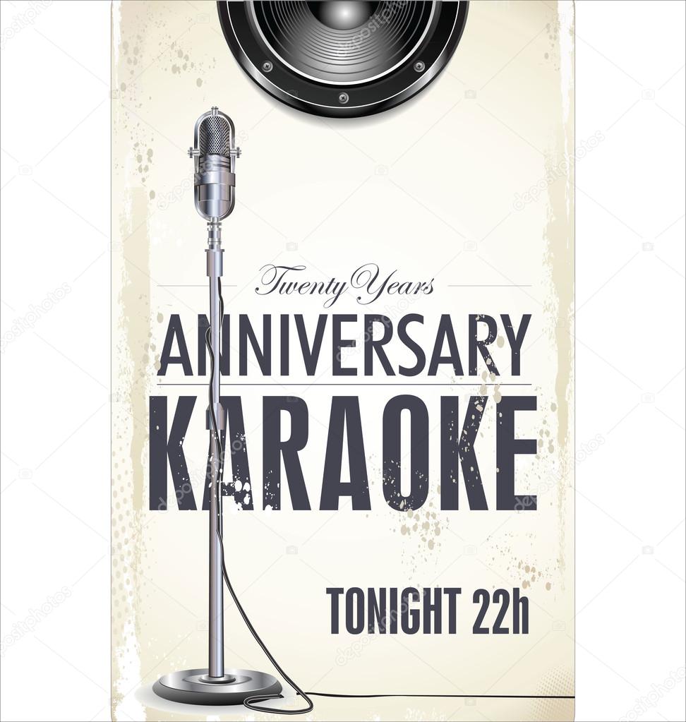 Karaoke party poster