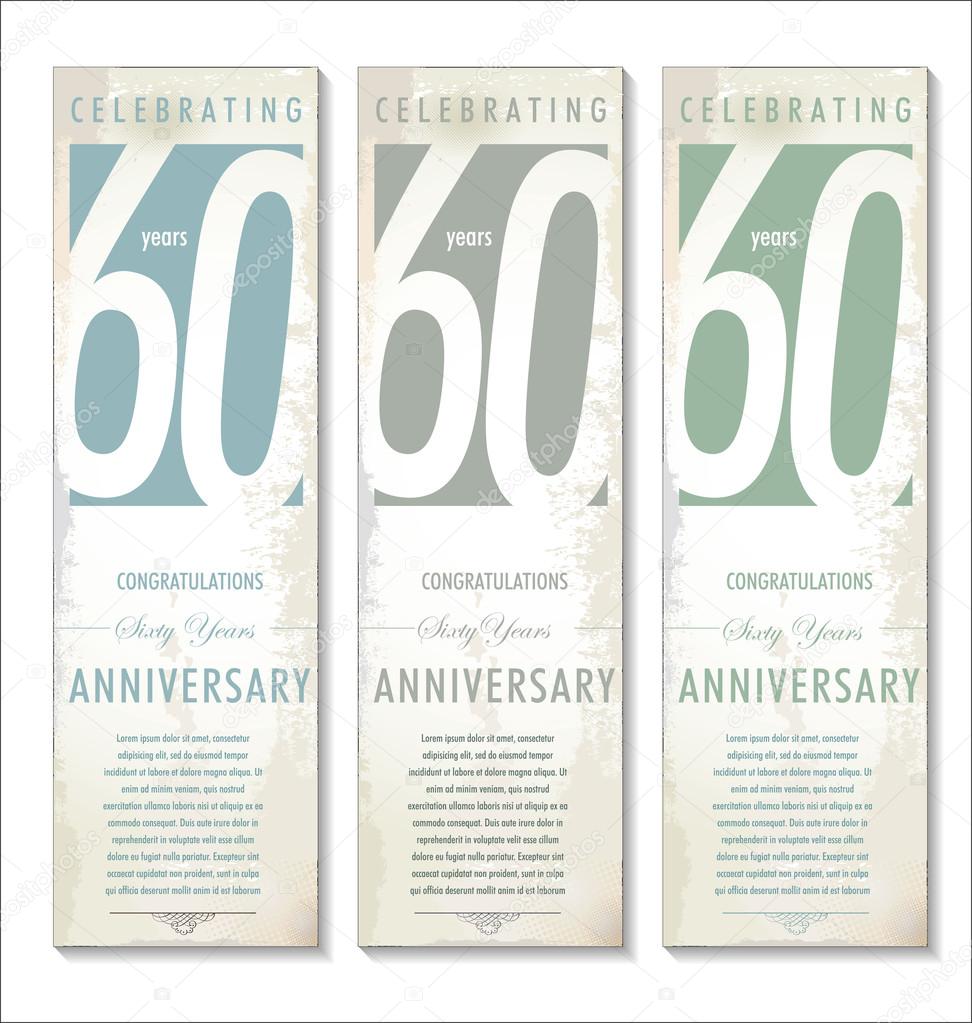 60 years anniversary background