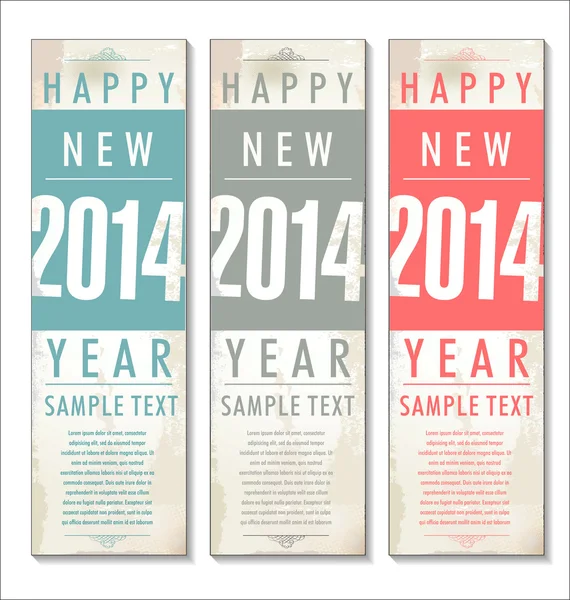 Happy new year 2014 — Stock Vector