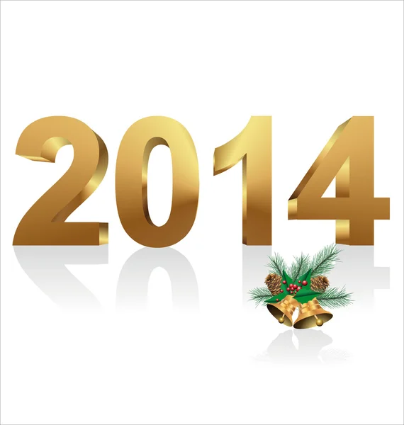 Uusi vuosi 2014 — vektorikuva