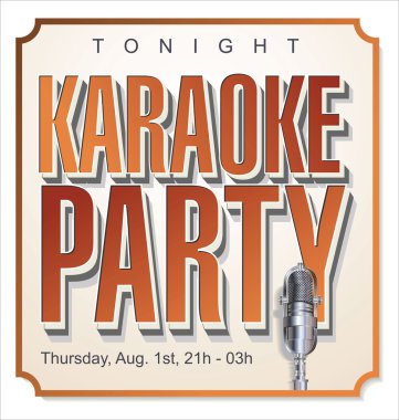 Karaoke partisi arka plan