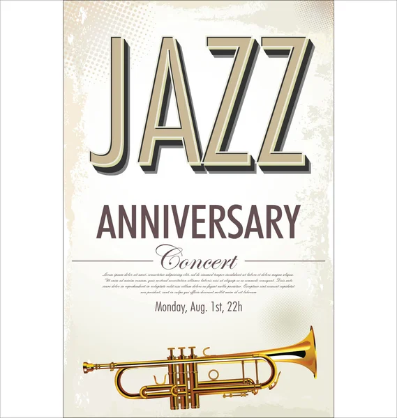 Affiche de concert Jazz — Image vectorielle