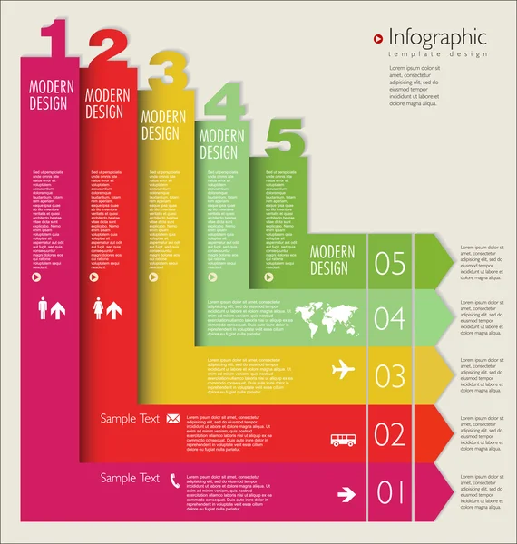 Modèle de design moderne — Image vectorielle