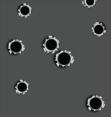 Bullet holes clipart