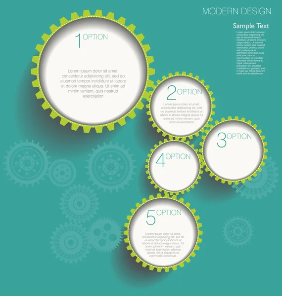 Växlar infographics alternativ bakgrund — Stock vektor