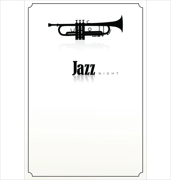 Jazz musik bakgrund — Stock vektor