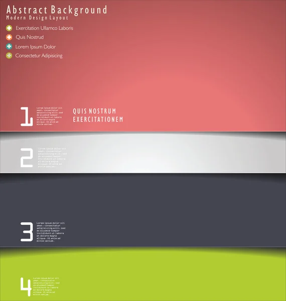 Layout di design moderno — Vettoriale Stock