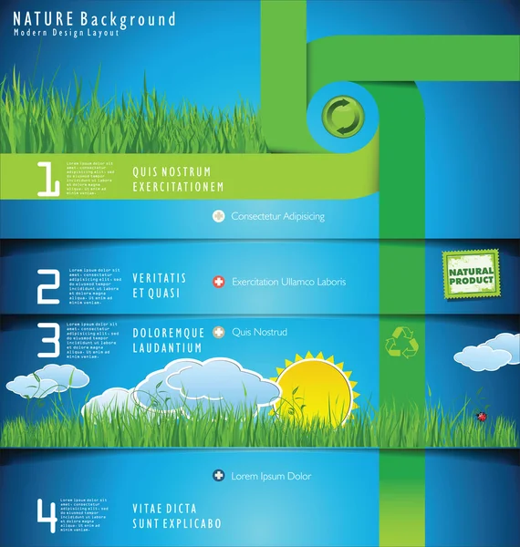 Vorlage für modernes Natur-Design — Stockvektor