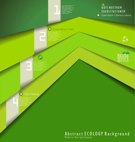 Moderne ecologie ontwerpsjabloon — Stockvector