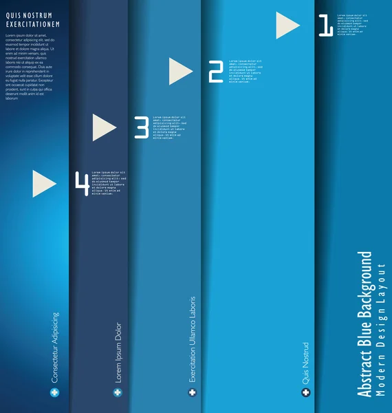 Moderne blaue Designvorlage — Stockvektor