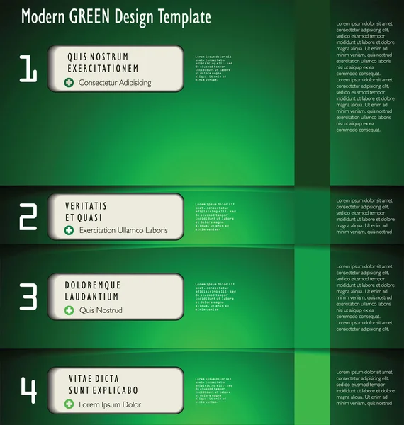 Plantilla de diseño verde moderno — Vector de stock