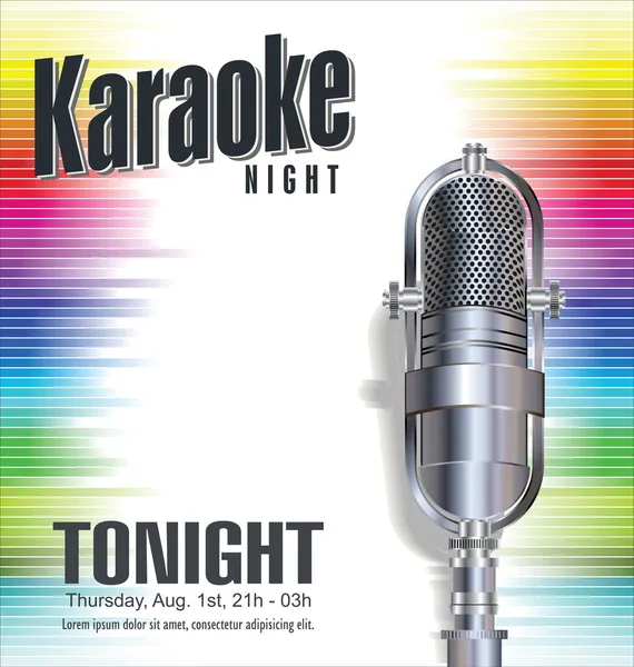 Fondo de fiesta de karaoke — Archivo Imágenes Vectoriales