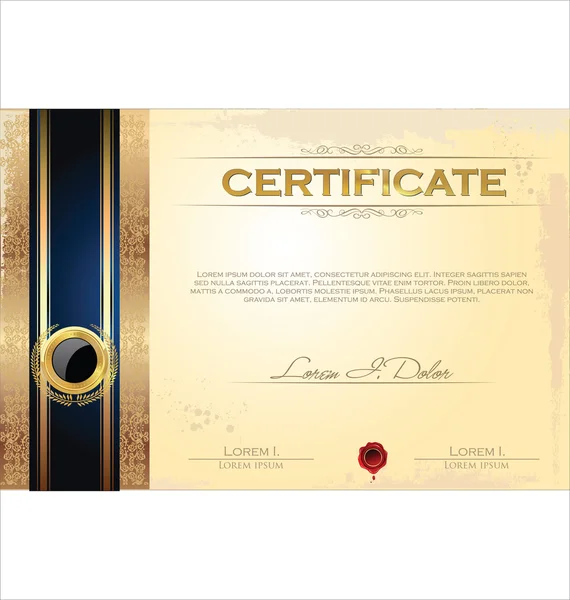 diploma veya sertifika şablonu, vektör çizim