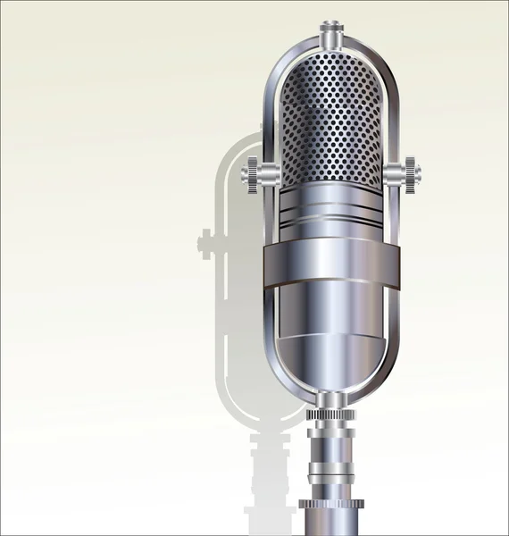 Ретро-микрофон — стоковый вектор