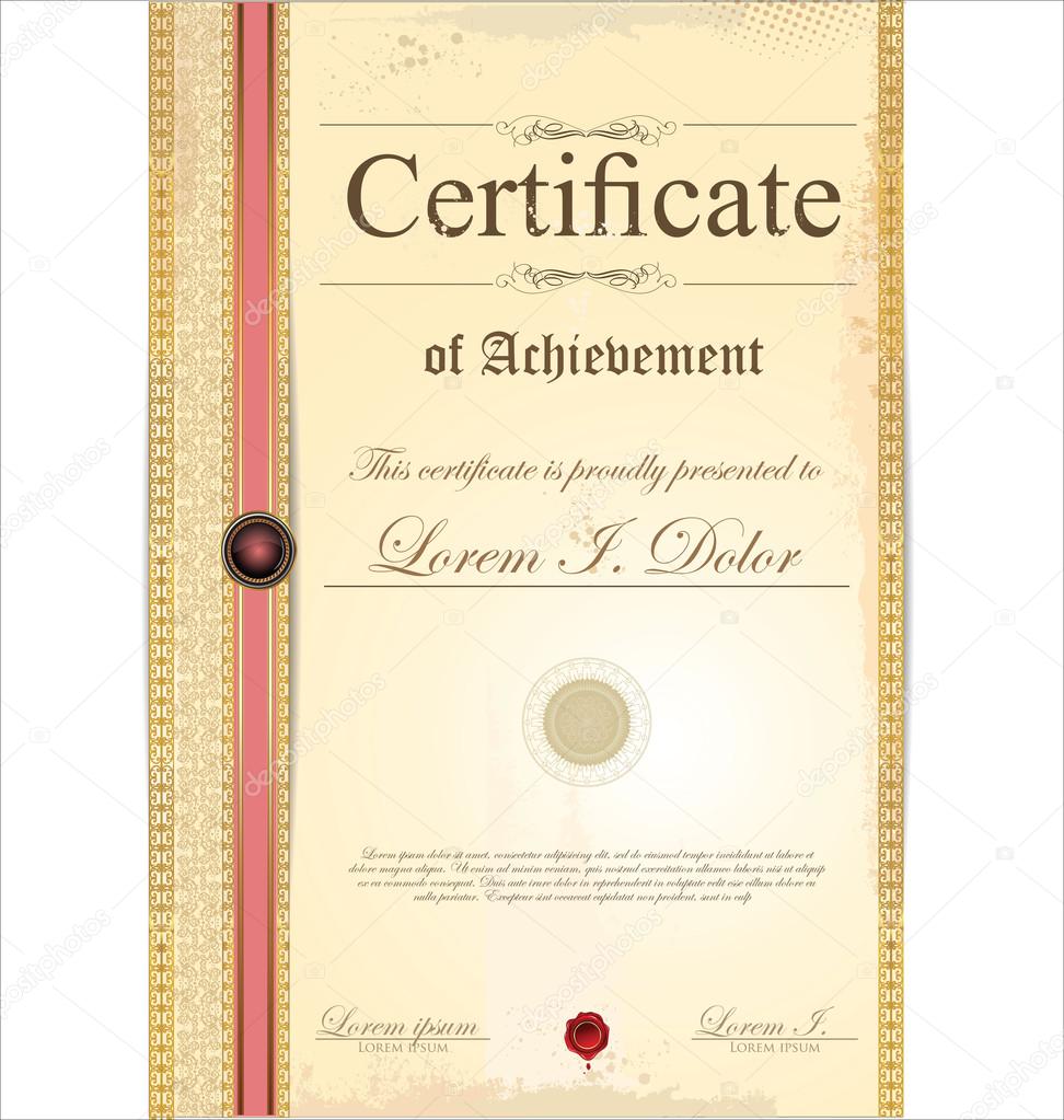 Certificate template