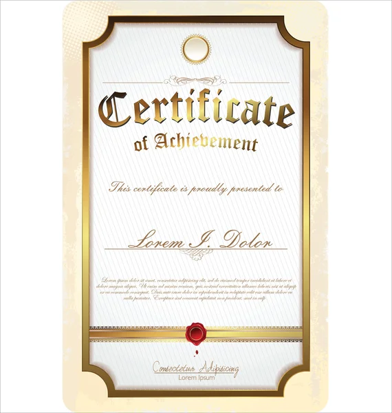 Modèle de certificat — Image vectorielle