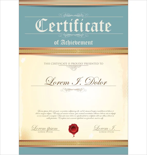 Modèle de certificat — Image vectorielle