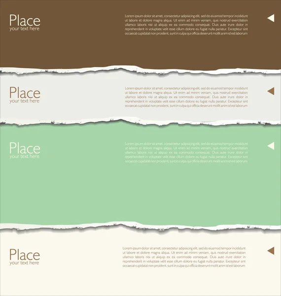 Fondo de papel roto con espacio para texto — Vector de stock