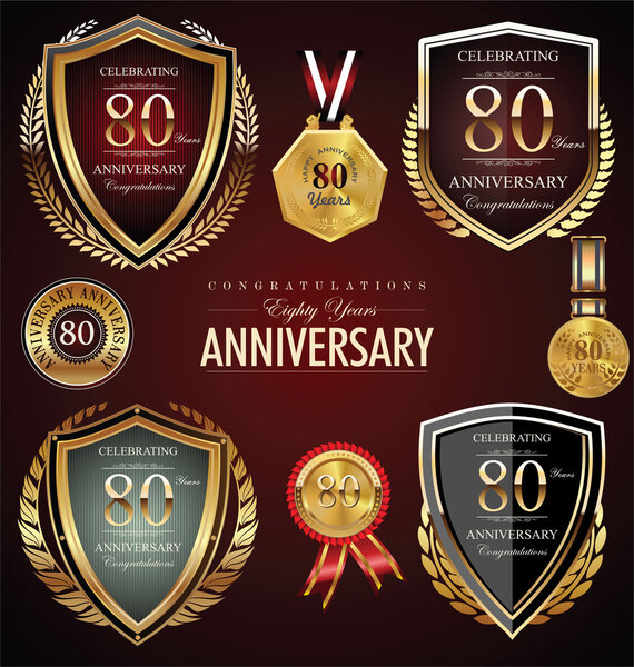 Anniversary retro background