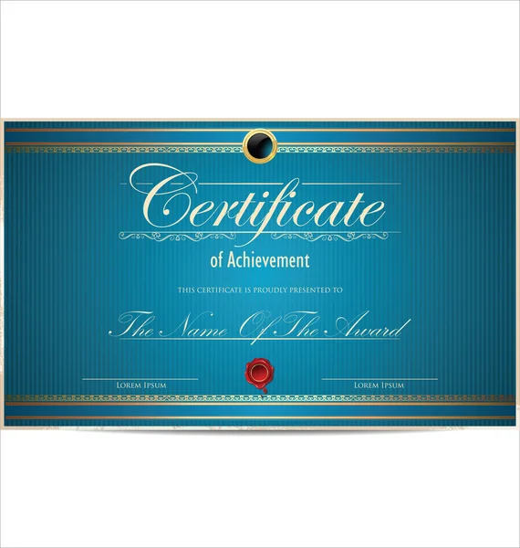 Modèle de certificat — Image vectorielle