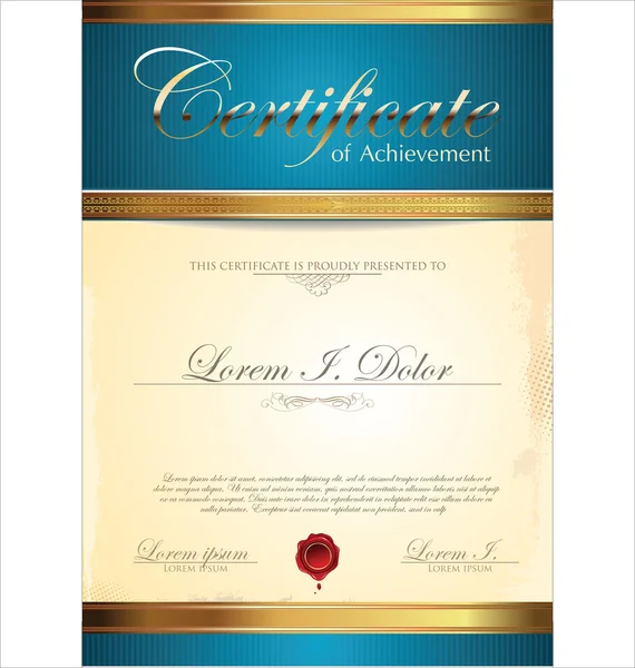 Certificate template — Stock Vector