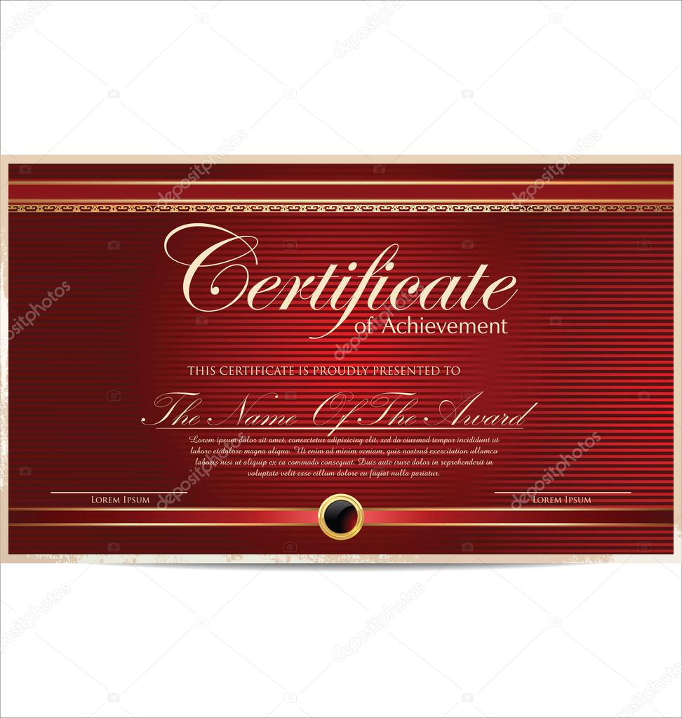 Certificate template