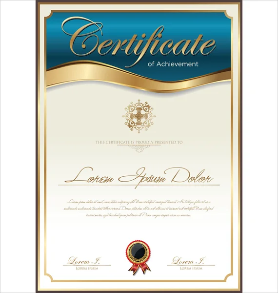 Certificate template — Stock Vector