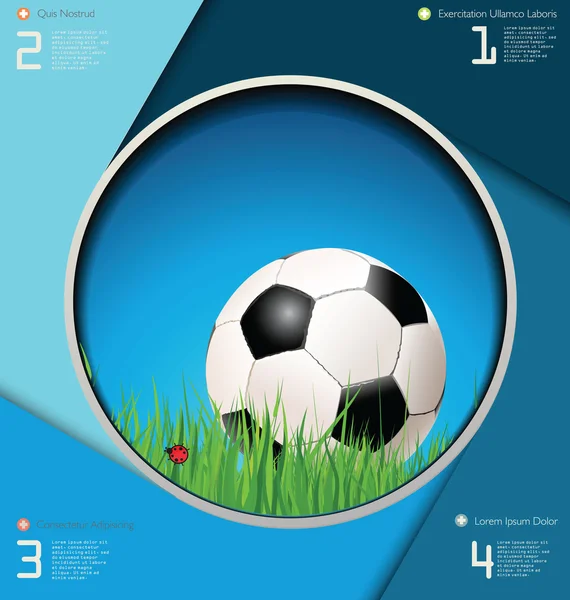 Fotboll moderna bakgrund — Stock vektor