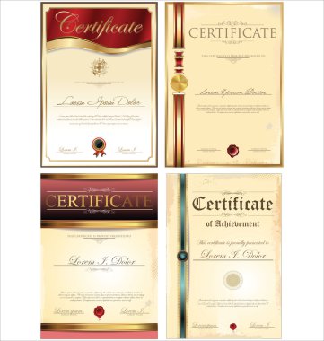 sertifika şablonu, set