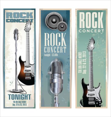 Rock concert poster clipart