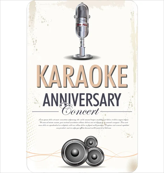 Sfondo del karaoke — Vettoriale Stock