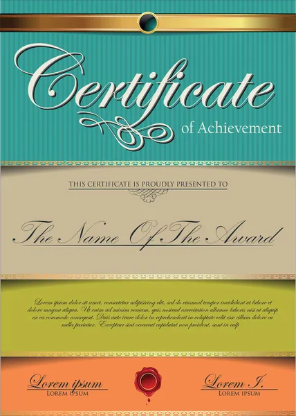 Certificate template — Stock Vector