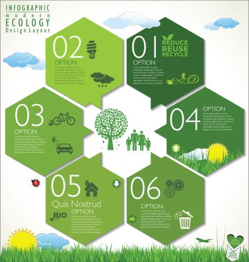 Modern ecology Design Layout clipart