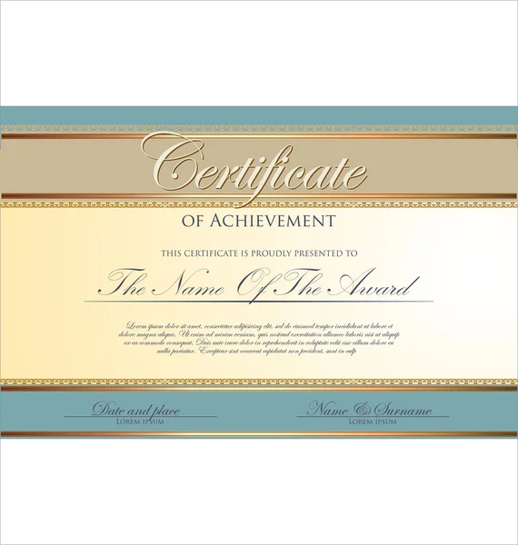 Шаблон сертифіката — стоковий вектор