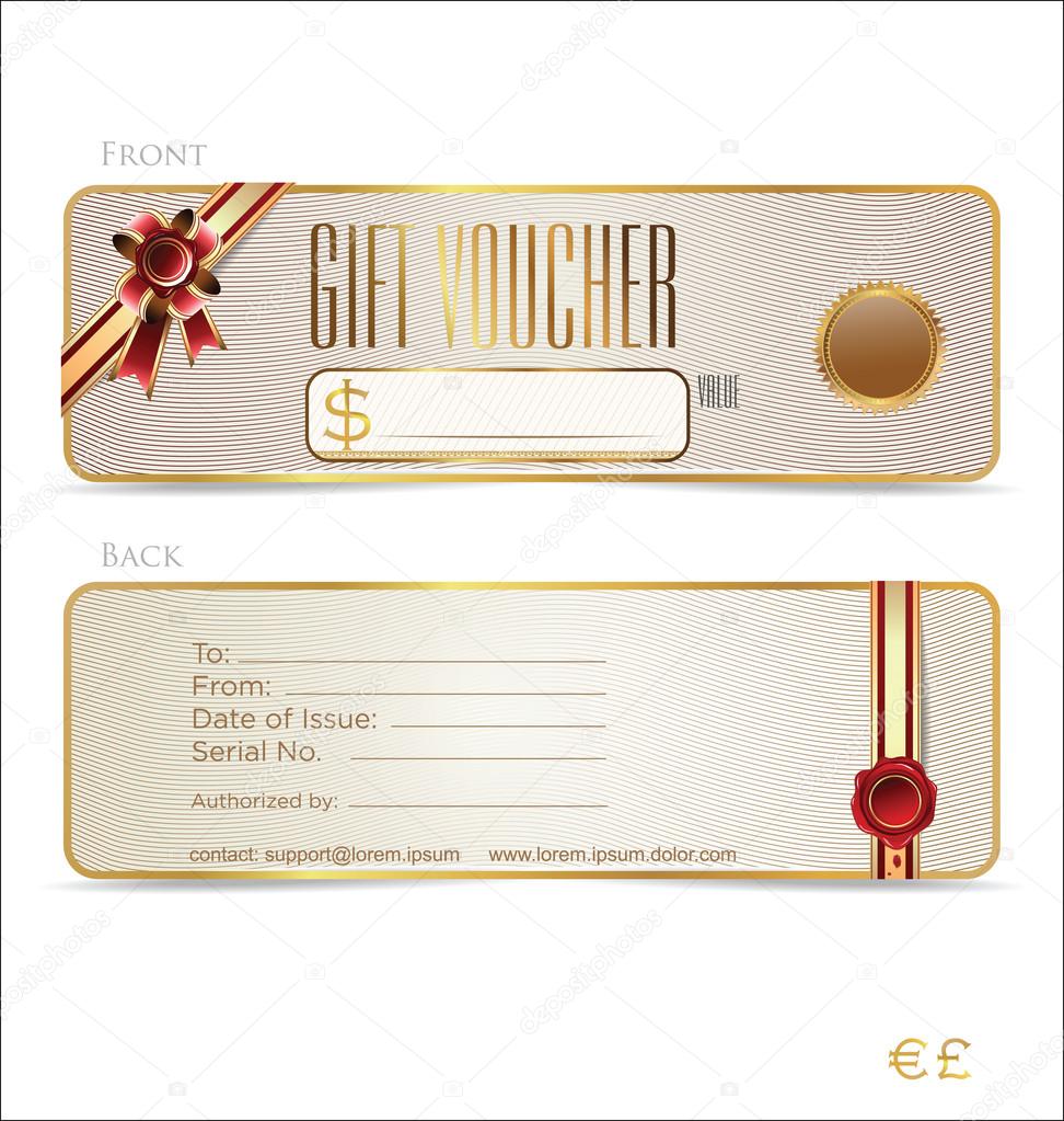 Voucher, Gift certificate, Coupon template